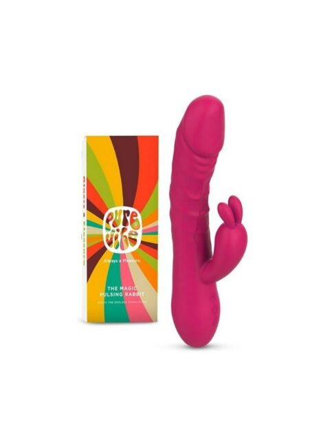 Rabbit Ears Waterproof Silicone Penis Shape Vibrator