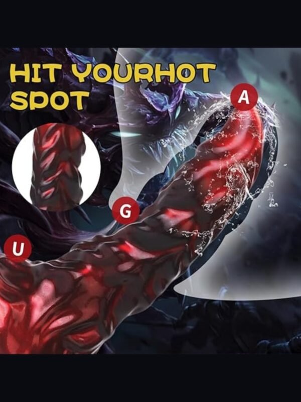 Monster Anal Dildo for Adults, Anal Sex Toys for Women Men Couples, Fantasy Textured Dildo with Suction Cup, Soft and Flexible Prostate Dildo - Image 7