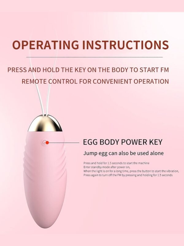 Mini Vibrating Egg with Remote Control for Women G Spot, Quiet Strong 10 Vibration Modes - Image 5