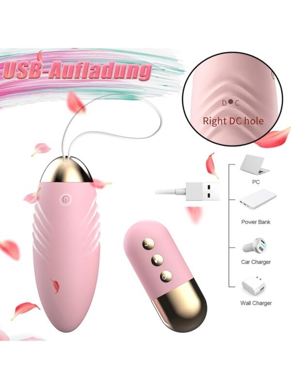 Mini Vibrating Egg with Remote Control for Women G Spot, Quiet Strong 10 Vibration Modes - Image 3