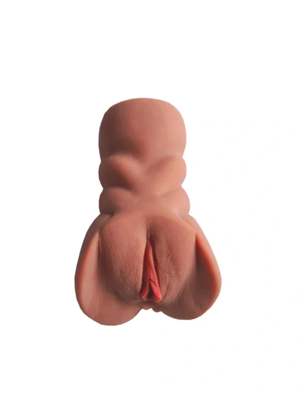 No. 01 Masturbator Vagina & Anus, Realistic TPE Material, Super Soft, Brown, 15 cm - Image 4