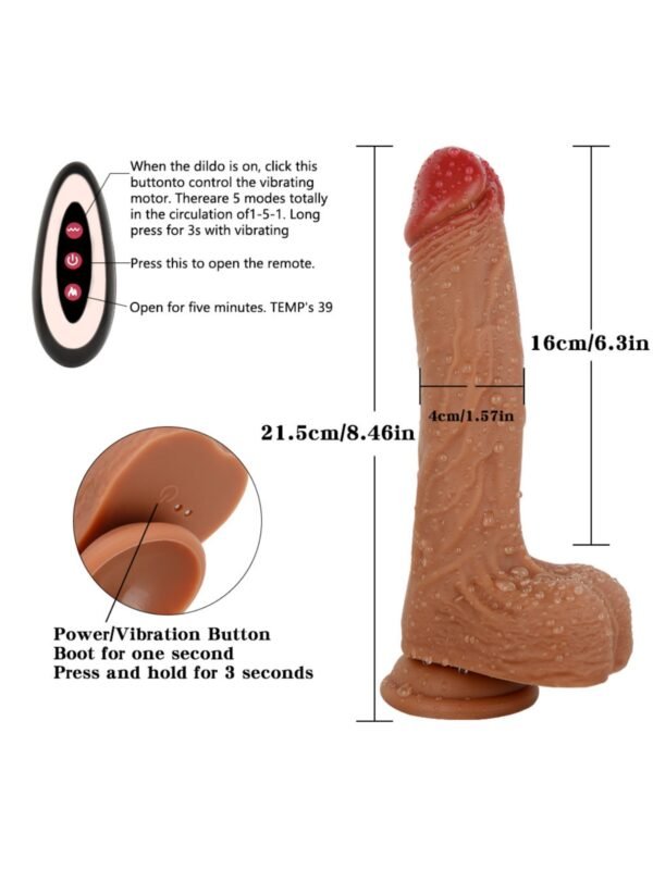 Heating Thrusting Dildo with Remote Control - Image 3