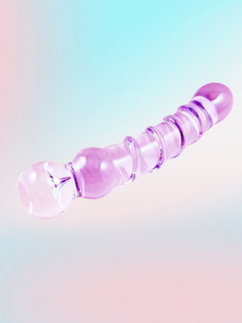 Sh! Pink Glass Double Dildo