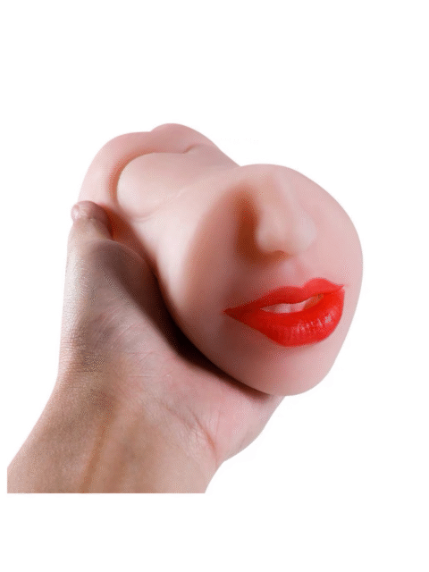 Double-headed fake vagina, sexy cock-sucking mouth, beautiful plump pussy, tight anus