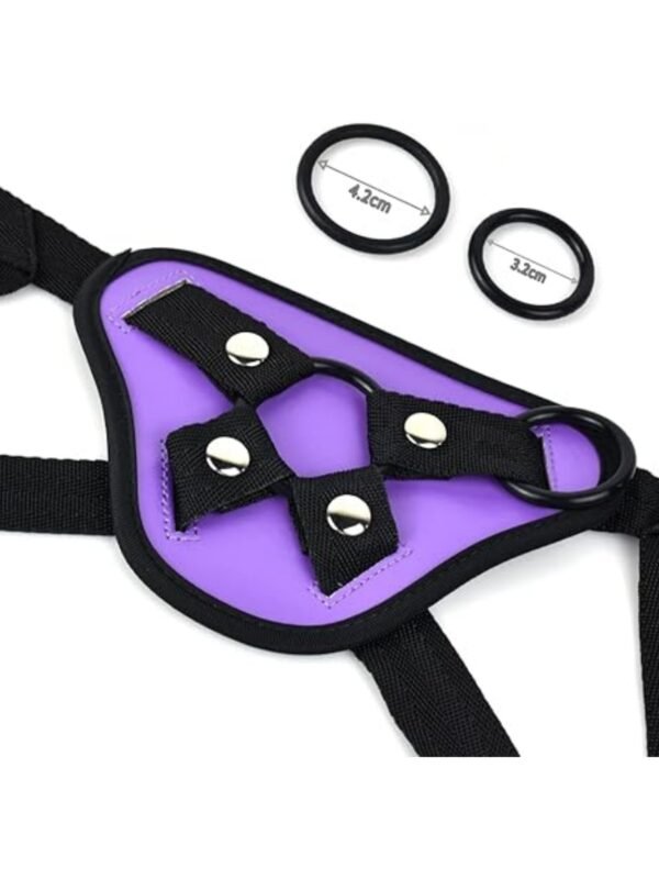 Bad Dragon - Fulsathon Monster Dildo Strap-on Dildo Plug Realistic Silicone Dildo with Suction Cup Sex Toy Unisex Vaginal and Dildo with Harness Silicone Trousers (Hellfire, Purple) - Image 7